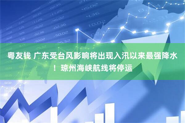 粤友钱 广东受台风影响将出现入汛以来最强降水！琼州海峡航线将停运
